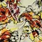 Beige-Multi Floral Printed Stretch Poly Spandex Ghost Crepe Woven Fabric By the Yard